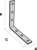 Équerre de renfort 18x100x100 mm Ep. 4 mm - Simpson - Brico Dépôt