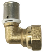 Coude à sertir en PER, femelle - 15 x 21 mm Ø 16 mm - Somatherm - Brico Dépôt