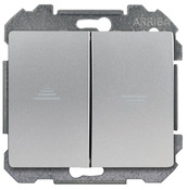 Interrupteur volet roulant "Delta Iris" silver - Siemens - Brico Dépôt