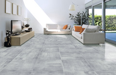 Carrelage de sol intérieur grès cérame émaillé aspect pierre "Manhattan" gris 61,5 x 61,5 cm ép. 10 mm - Brico Dépôt