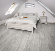 Carrelage de sol intérieur grès cérame émaillé "Toundra" gris lame 17,5 x 61,5 cm ép. 7,4 mm - Brico Dépôt