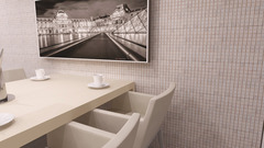 Mosaïque "Carrara" pierre naturelle blanc - l. 30 x L. 30 cm - Carreaux 2,3 x 2,3 cm - Brico Dépôt