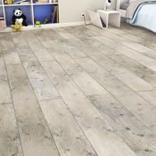 Sol stratifié à clipser aspect chêne blanchi vintage "Carolina" - L. 128,6 x l. 28,2 cm x Ép. 8 mm - Akzenta - Brico Dépôt