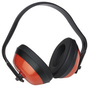 CASQUE ANTI-BRUIT NOIR ET ROUGE 27 DB CE - Brico Dépôt