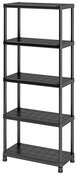Étagère garage en résine 5 tablettes - H.182 x L.80 x P.40 cm - Brico Dépôt