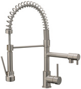 Mitigeur évier pro inox brossé "Bilbrough" - Cooke and Lewis - Brico Dépôt