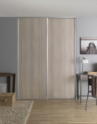 Porte de placard coulissante Valla H. 247,5 x L. 92,2 cm - chêne nordique - Form - Brico Dépôt