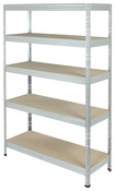 Étagère garage bois / métal "Exa" 5 tablettes - H. 180 x L. 120 x P.45 cm - Form - Brico Dépôt
