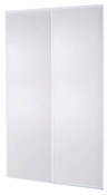 Pack de 2 portes de placard coulissantes Blizz H. 250 x L. 150 cm - blanches - Form - Brico Dépôt
