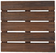 Dalle en bois marron foncé "Brantas" 50 x 50 cm - Marque BLOOMA - Brico Dépôt