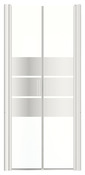 Porte de douche battante "Beloya" l.90 cm en verre effet miroir - GoodHome - Brico Dépôt