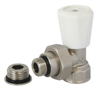 Robinet équerre nickelé, M/15x21 mm - Somatherm - Brico Dépôt