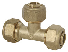 Té à compression 20x27 mm pour tube PER - Ø 20 mm - Brico Dépôt