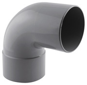 Coude PVC pour l'évacuation gravitaire des eaux usées et pluviales - 87 ° M/F Ø 100 mm - Fitt - Brico Dépôt
