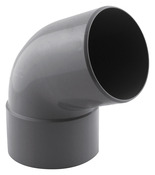 Coude PVC pour l'évacuation gravitaire des eaux usées et pluviales - 67 ° M/F Ø 80 mm - Fitt - Brico Dépôt