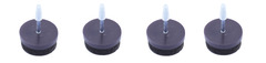 Lot de 4 patins feutre à clouer marron Ø 30 mm - Diall - Brico Dépôt