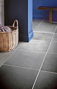 Carrelage de sol intérieur "Konkrete" gris anthracite - l. 30,7 x L. 30,7 cm - Colours - Brico Dépôt