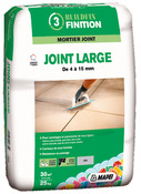 Mortier joint large pour sols et murs, intérieurs et extérieurs - Gris - 25 kg - Mapei - Brico Dépôt
