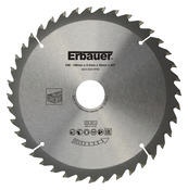 Lame de scie circulaire pour bois - Ø 190 mm x 30/25/20/16 moyenne 40D TCT - Erbauer - Brico Dépôt
