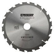 Lame de scie circulaire pour bois - Ø 235 mm x 30/20 grossière 20D TCT - Erbauer - Brico Dépôt