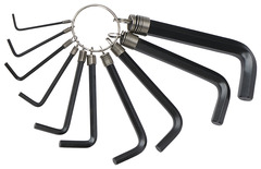 Jeu de 10 clés 6 pans en acier au carbone - Brico Dépôt