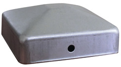 Lot de 4 chapeaux galvanisé pour poteau bois - 70 x 70 mm - Marque BLOOMA - Brico Dépôt