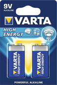 Pack de 2 piles 9V HIGH ENERGY - Varta - Brico Dépôt