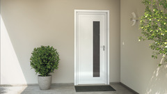 Porte d'entrée PVC "Eiger" H. 215 x l. 90 cm gauche - Brico Dépôt