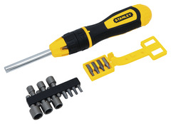 Tournevis à cliquet et 20 embouts - Stanley - Brico Dépôt