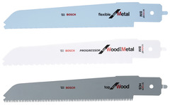Kit de 3 lames égoïne bois et métal 235 mm pour PFZ 500 E - Bosch - Brico Dépôt