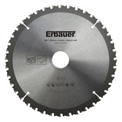 Lame scie circulaire TCT Ø210 x30/25/20/16 Moyenne - 40 dents - Erbauer - Brico Dépôt