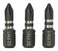 Erb embouts impact phil1 25mm 3pcs - Erbauer - Brico Dépôt