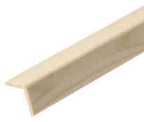 Baguette d'angle en pin 2,40 m - section 34 x 34 mm - Brico Dépôt