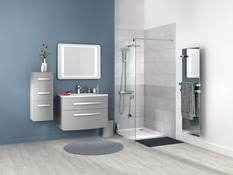 Paroi de douche à l'italienne Walk-In "Onega" l.90 cm en verre transparent - Cooke and Lewis - Brico Dépôt