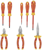 Set 8 pcs de tournevis et pinces d'électricien 1000 V SCS13 - MAGNUSSON - Brico Dépôt