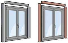 Élargisseur en aluminium pour fenêtre grise en aluminium - Brico Dépôt