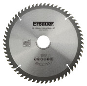 Lame de scie circulaire pour bois - Ø 200 mm 60D TCT - Erbauer - Brico Dépôt