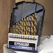 Coffret de 13 forets métal TIN - Erbauer - Brico Dépôt