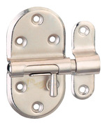 Targette nickelée pêne rond coulissant 40 mm - Thirard - Brico Dépôt