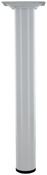 Pied rond en acier blanc H. 250 mm Ø 30 mm - Handix - Brico Dépôt