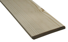 PLINTHE EN SAPIN DU NORD RAINURÉE LONG. 2,35 M - HAUT. 122 X ÉP. 13 MM - Brico Dépôt