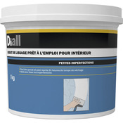 Enduit de lissage en pâte 1 kg - Diall - Brico Dépôt