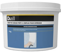 Enduit de lissage en pâte 4 kg - Diall - Brico Dépôt