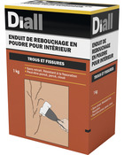 Enduit de rebouchage en poudre 1 kg - Diall - Brico Dépôt