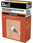 Enduit de rebouchage en poudre 2 kg - Diall - Brico Dépôt