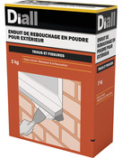 Enduit de rebouchage extérieur en poudre 2 kg - Diall - Brico Dépôt
