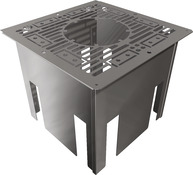 Plaque distance de sécurité en inox galvanisé Ø 150 mm - Brico Dépôt