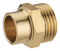 2 manchons en laiton M 26 x 34 pour tubes fer cuivre Ø 38 mm - Noyon & Thiebault - Brico Dépôt