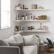 Tablette blanche Ép.38mm L. 30 cm - GoodHome - Brico Dépôt