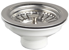 Bonde pour évier 1 bac Ø 90 mm (synthèse, inox ou grès) - Wirquin - Brico Dépôt